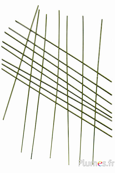 Metallstift - Ø 0,2 mm, Länge 37 cm - grün
